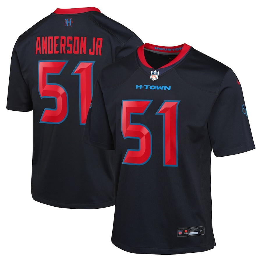 Will Anderson Jr. 51 Houston Texans Youth 2nd Alternate Game Jersey - Navy