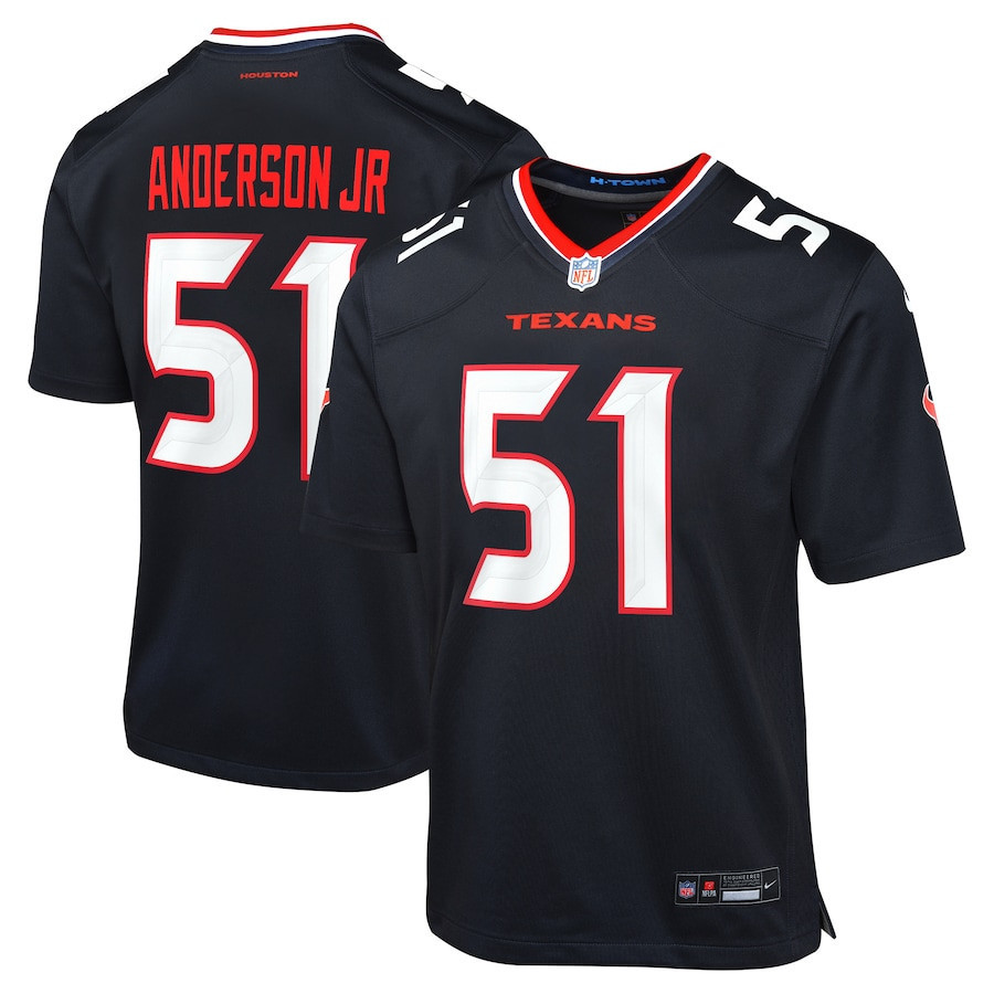 Will Anderson Jr. 51 Houston Texans Youth Game Jersey - Navy