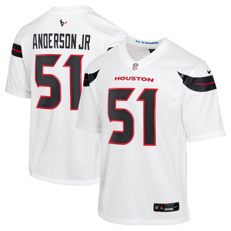 Will Anderson Jr. 51 Houston Texans Youth Game Jersey - White