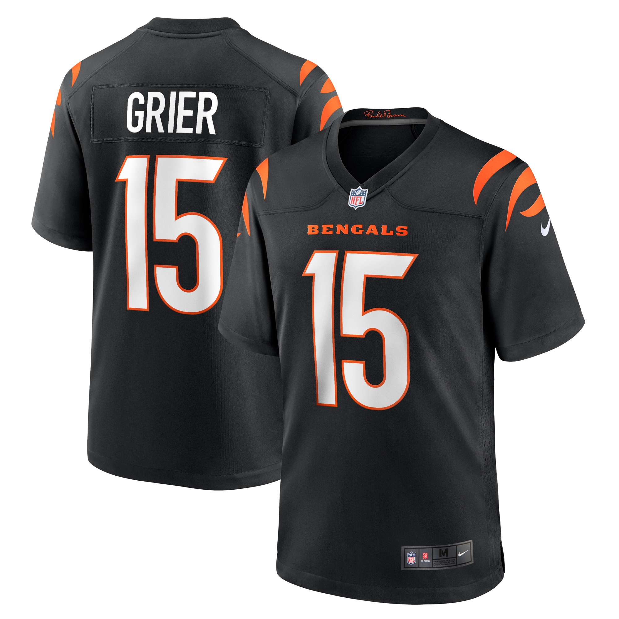Will Grier Cincinnati Bengals Team Game Jersey - Black
