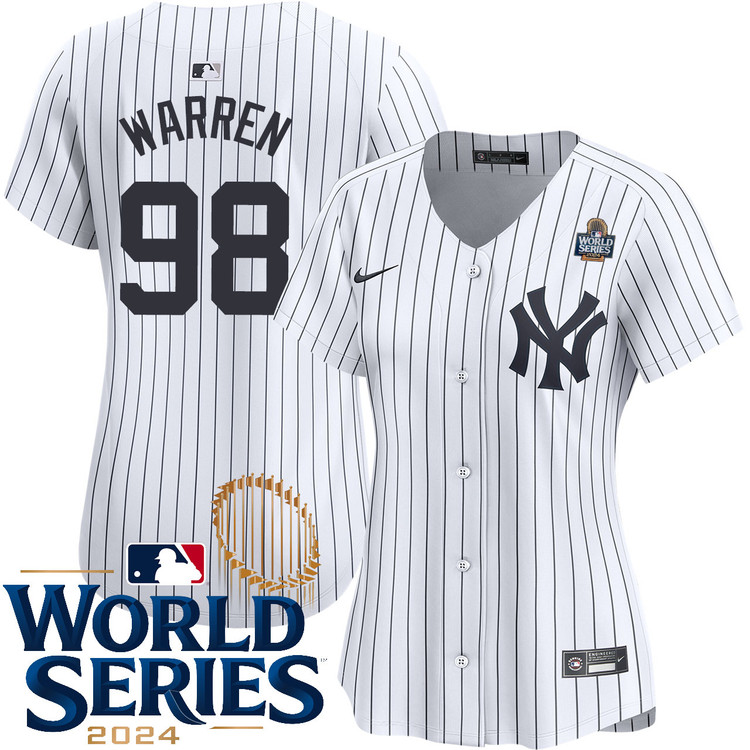 Will Warren New York Yankees Women's Home Limited World Series Jersey