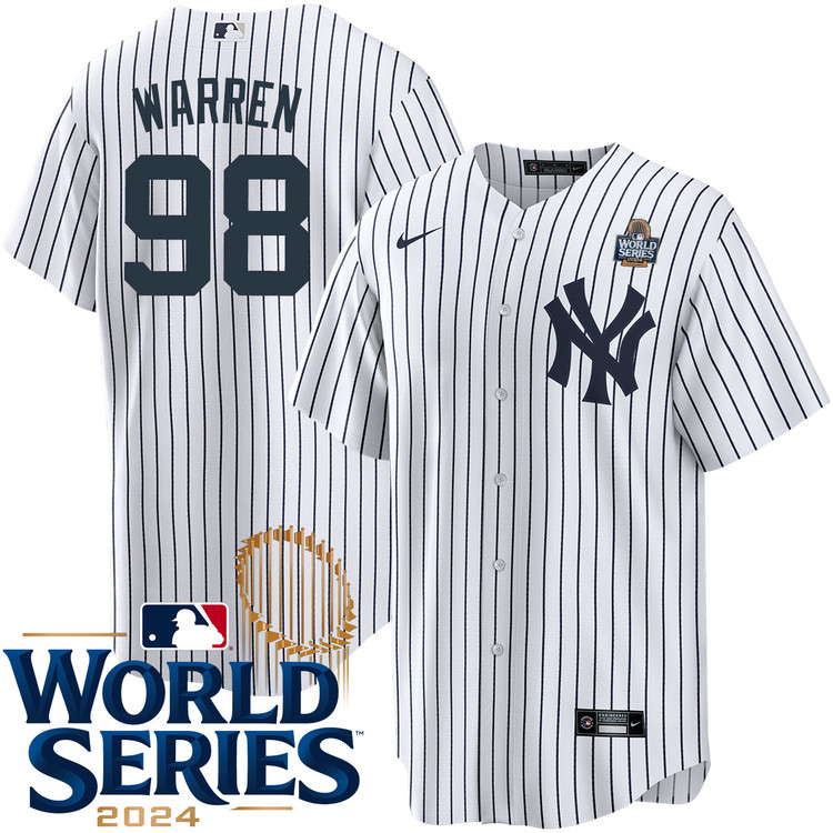 Will Warren New York Yankees Youth Home World Series Jersey