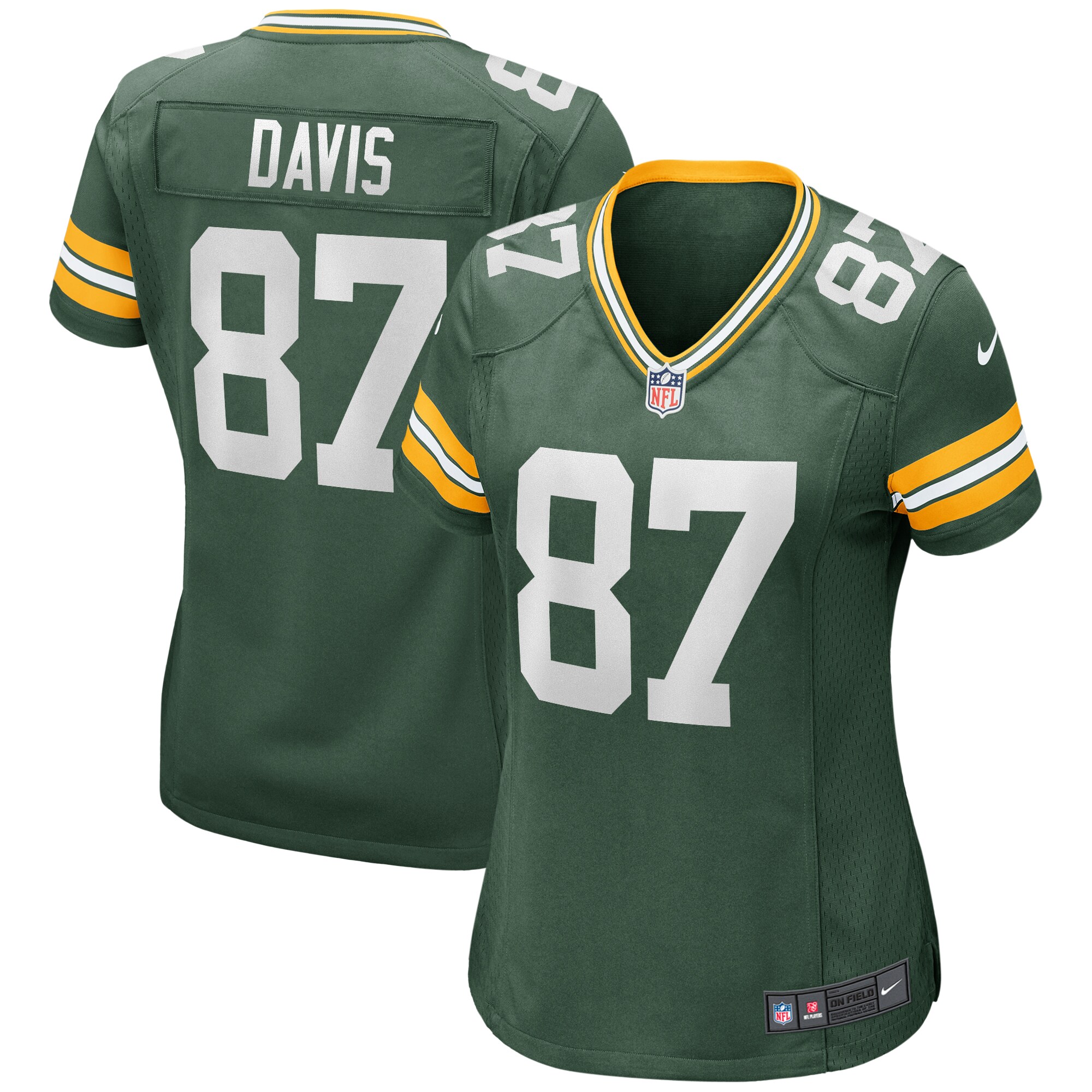 Willie Davis Green Bay Packers Women's Game Retired Player Jersey - Green