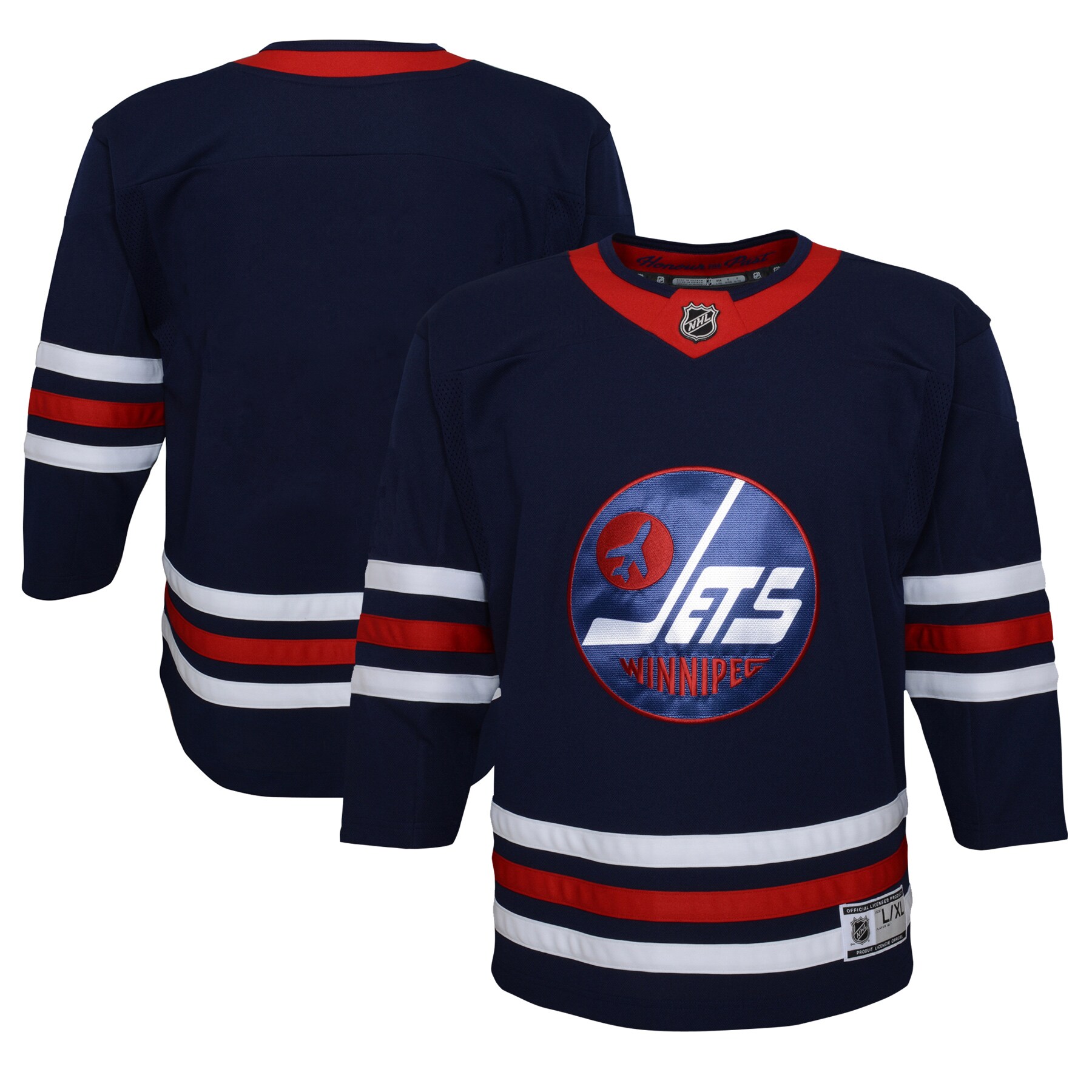 Winnipeg Jets Youth 2021\/22 Alternate Premier Jersey - Navy