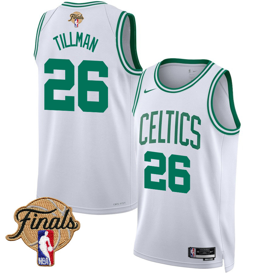 Xavier Tillman 26 Boston Celtics 2024 FINALS PATCH Swingman Jersey - Association Edition - White