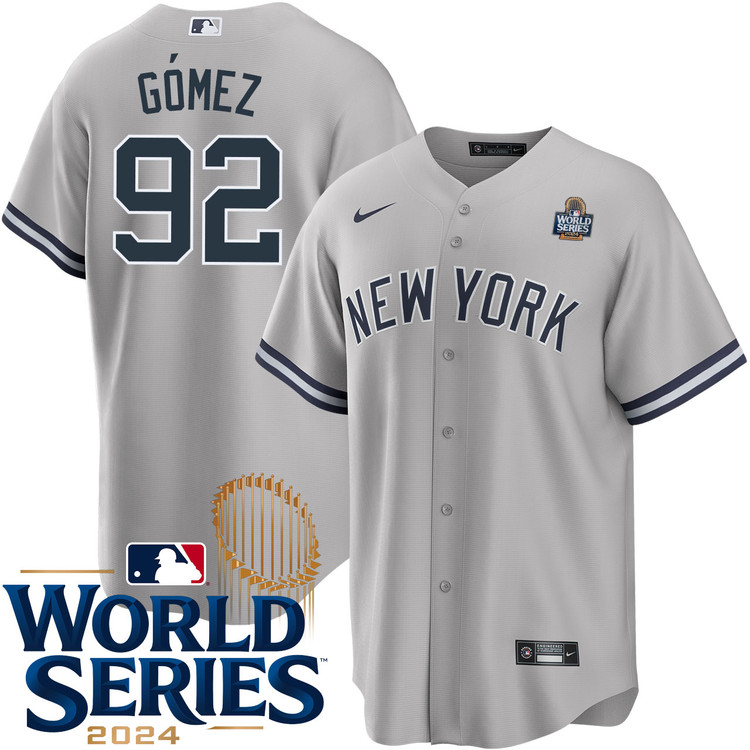 Yoendrys Gomez New York Yankees Road World Series Jersey