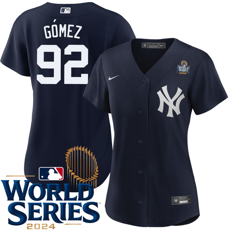 Yoendrys Gomez New York Yankees Women's Alternate Navy World Series Jersey