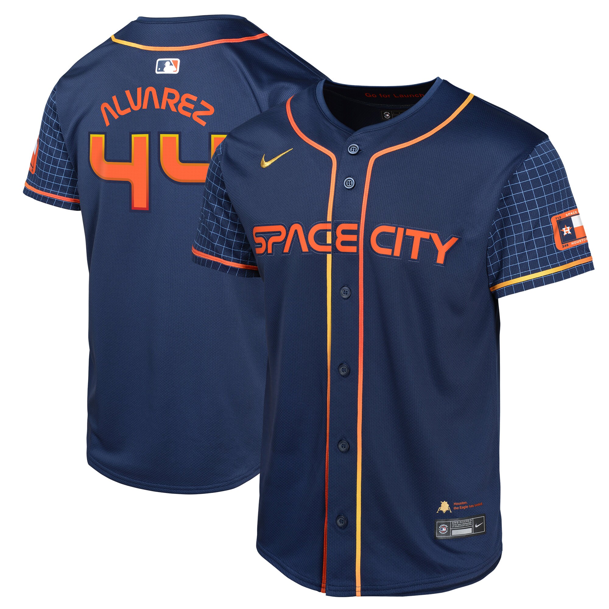 Yordan Alvarez Houston Astros Youth City Connect Limited Player Jersey - Navy