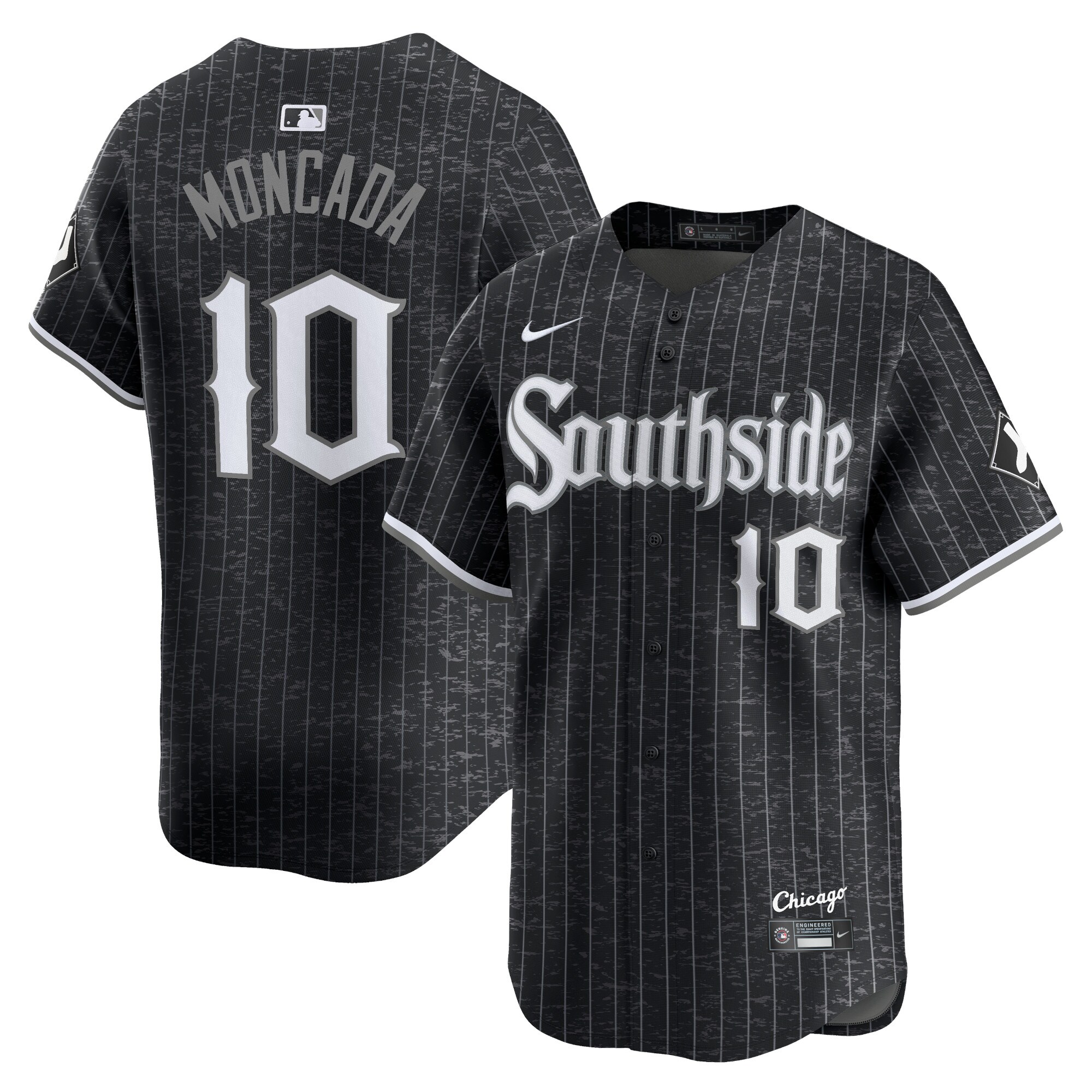 Yo\u00c3\u00a1n Moncada Chicago White Sox City Connect Player Jersey - Black