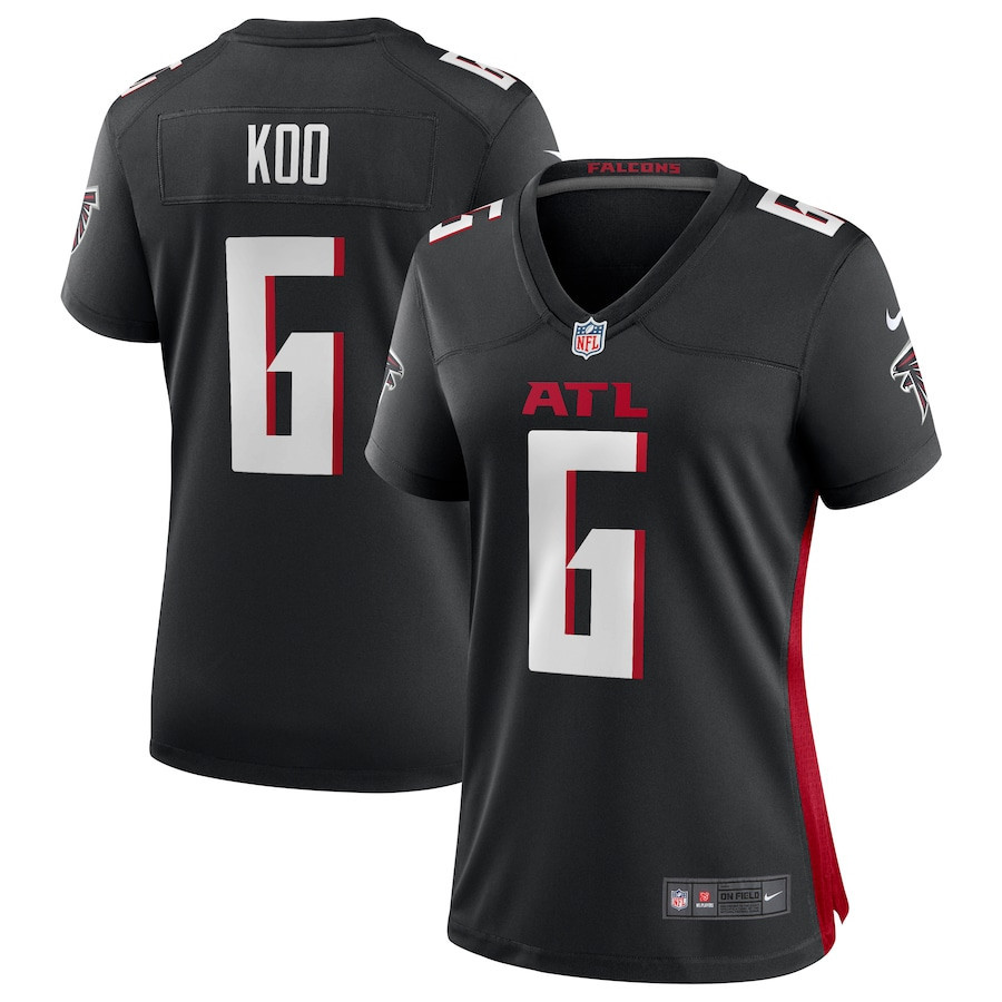 Younghoe Koo 6 Atlanta Falcons Women's Team Game Jersey - Black