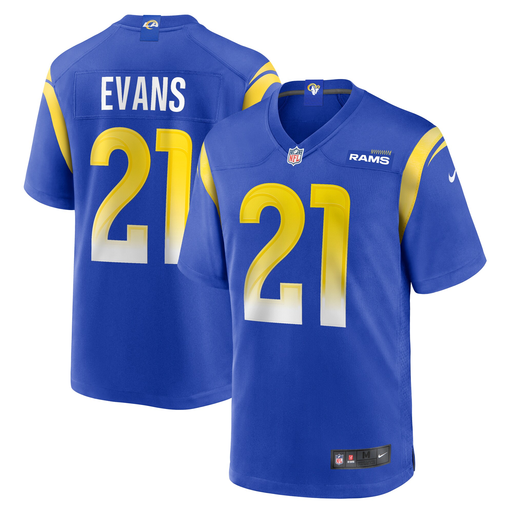 Zach Evans Los Angeles Rams Home Game Jersey - Royal