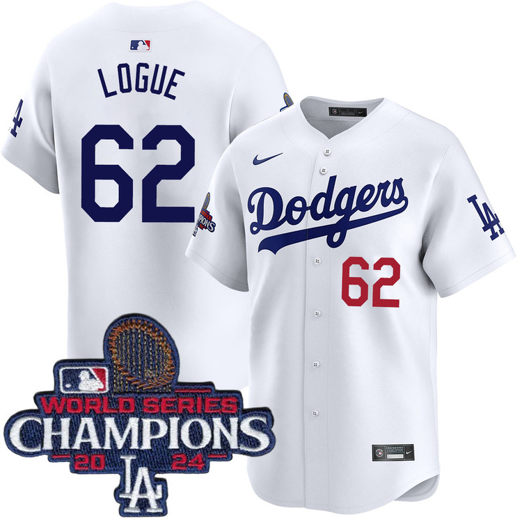 Zach Logue Los Angeles Dodgers Home Limited World Series Champions Jersey