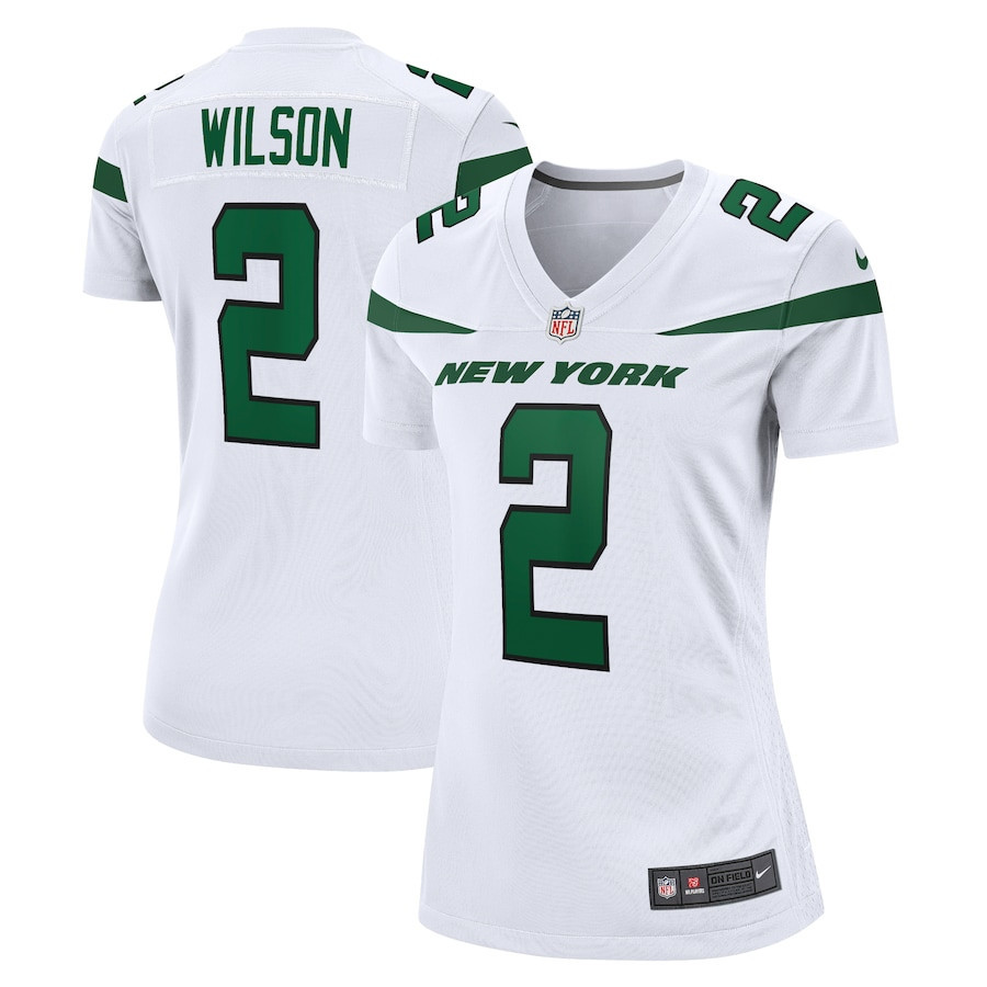 Zach Wilson 2 New York Jets Women Jersey - White