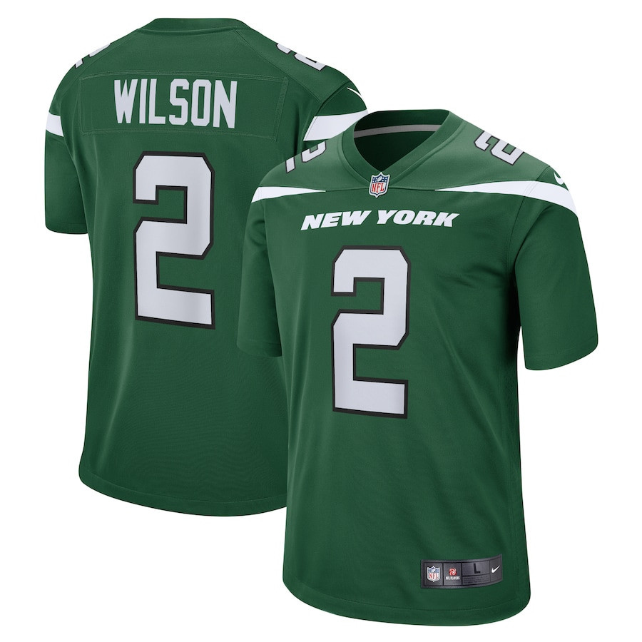 Zach Wilson 2 New York Jets YOUTH Game Jersey - Green