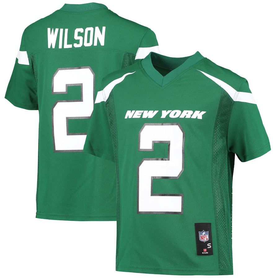 Zach Wilson 2 New York Jets YOUTH Jersey - Green