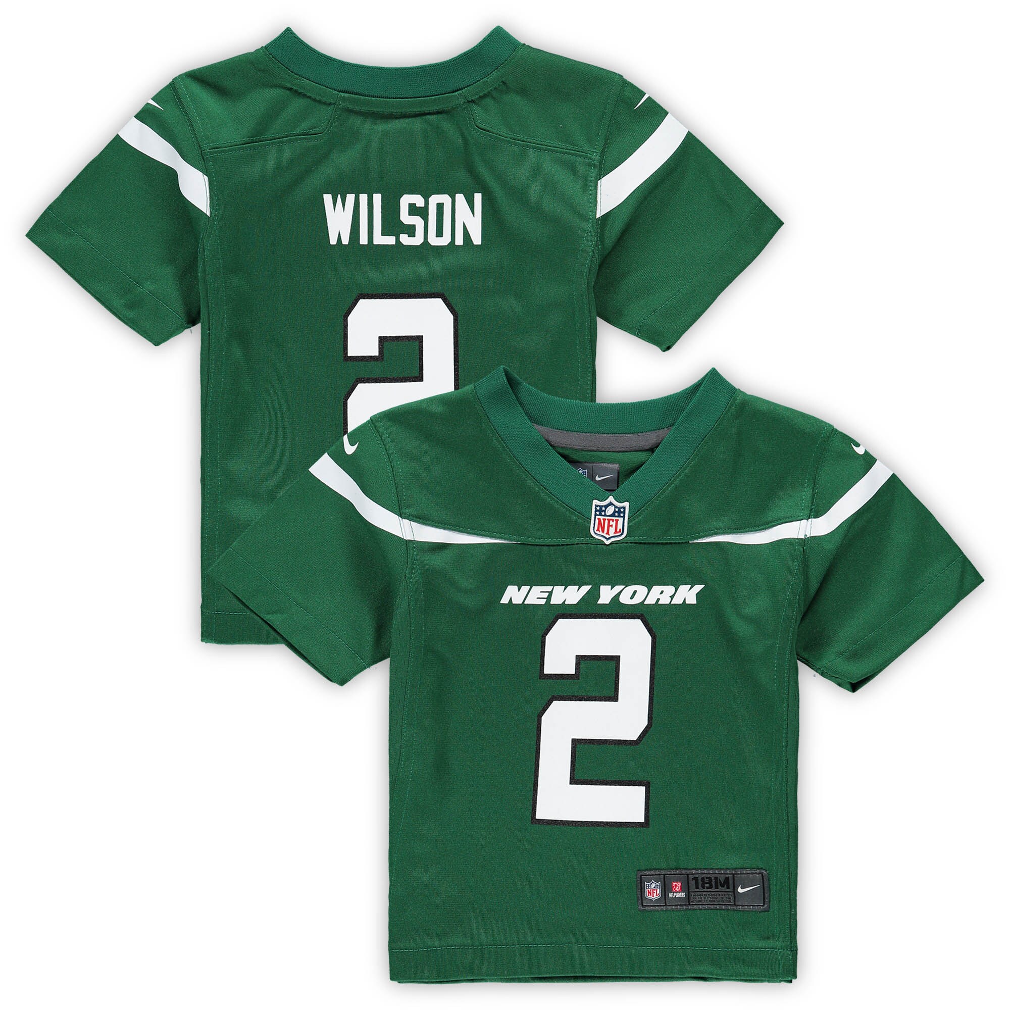 Zach Wilson New York Jets Infant Game Jersey - Gotham Green
