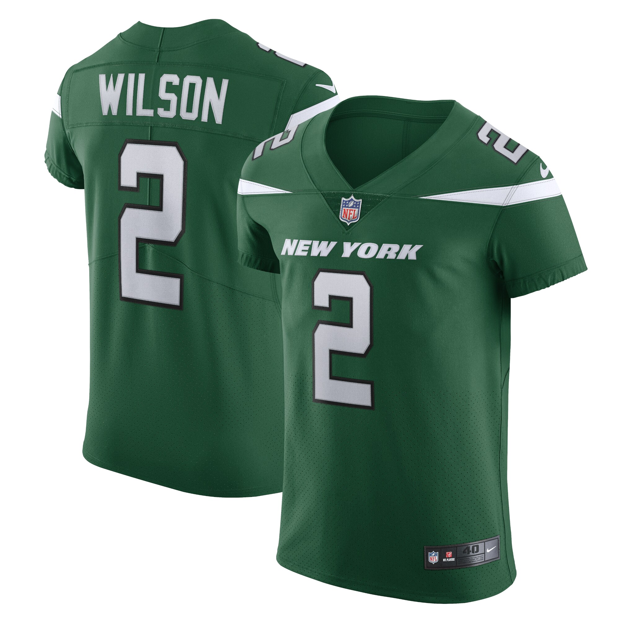 Zach Wilson New York Jets Vapor Elite Jersey - Gotham Green
