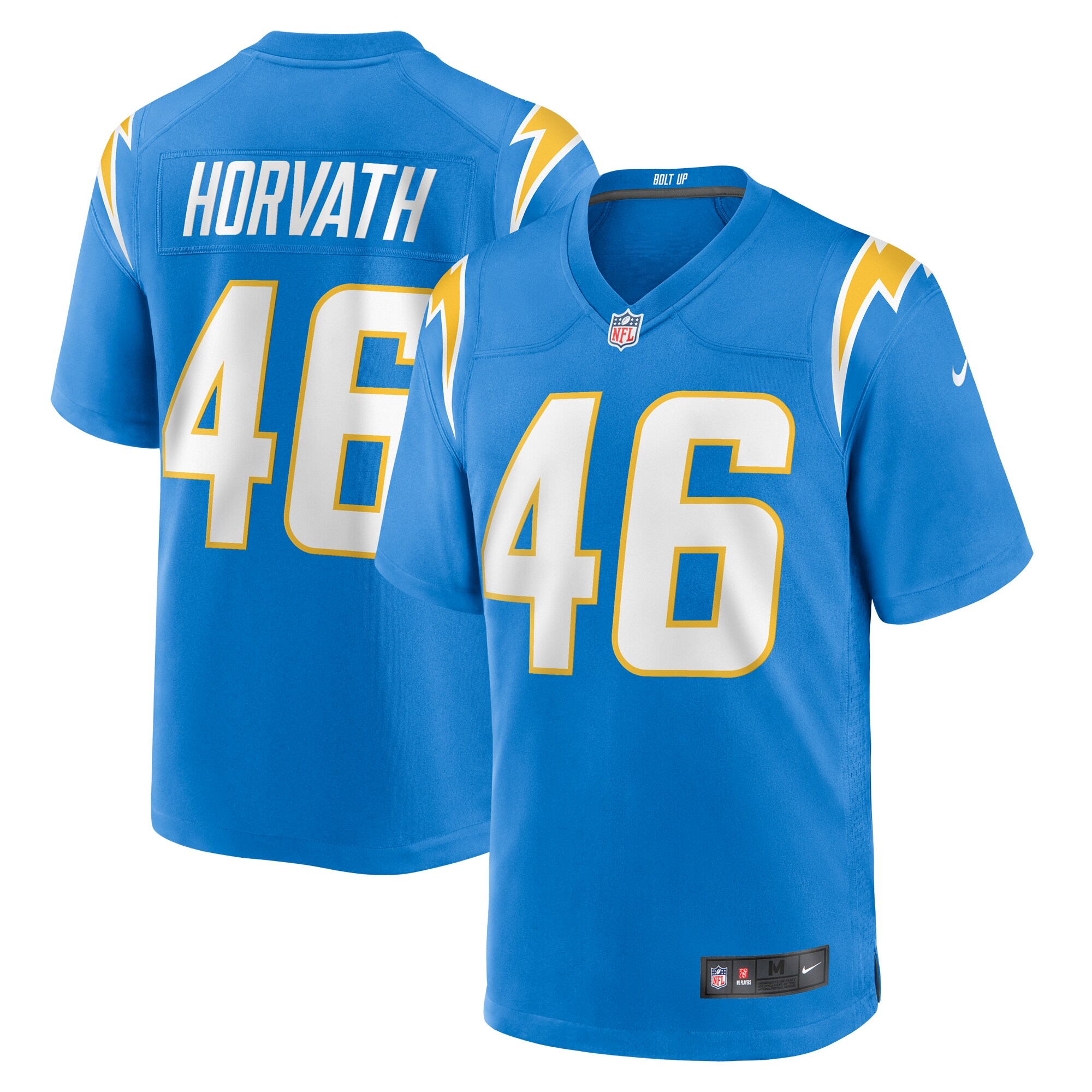 Zander Horvath Los Angeles Chargers Game Jersey - Powder Blue