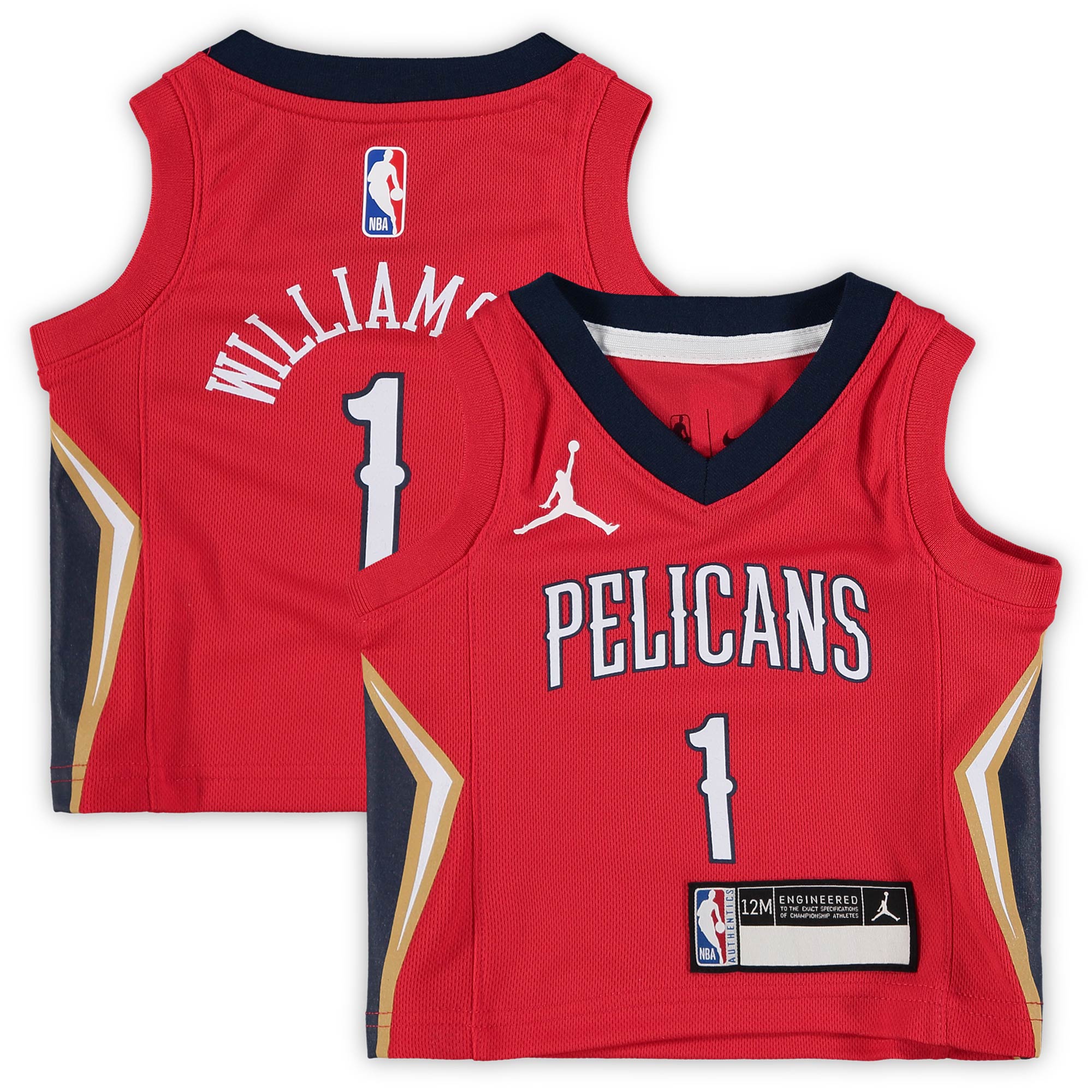 Zion Williamson New Orleans Pelicans Jordan Brand Infant 2020\/21 Jersey - Statement Edition - Red