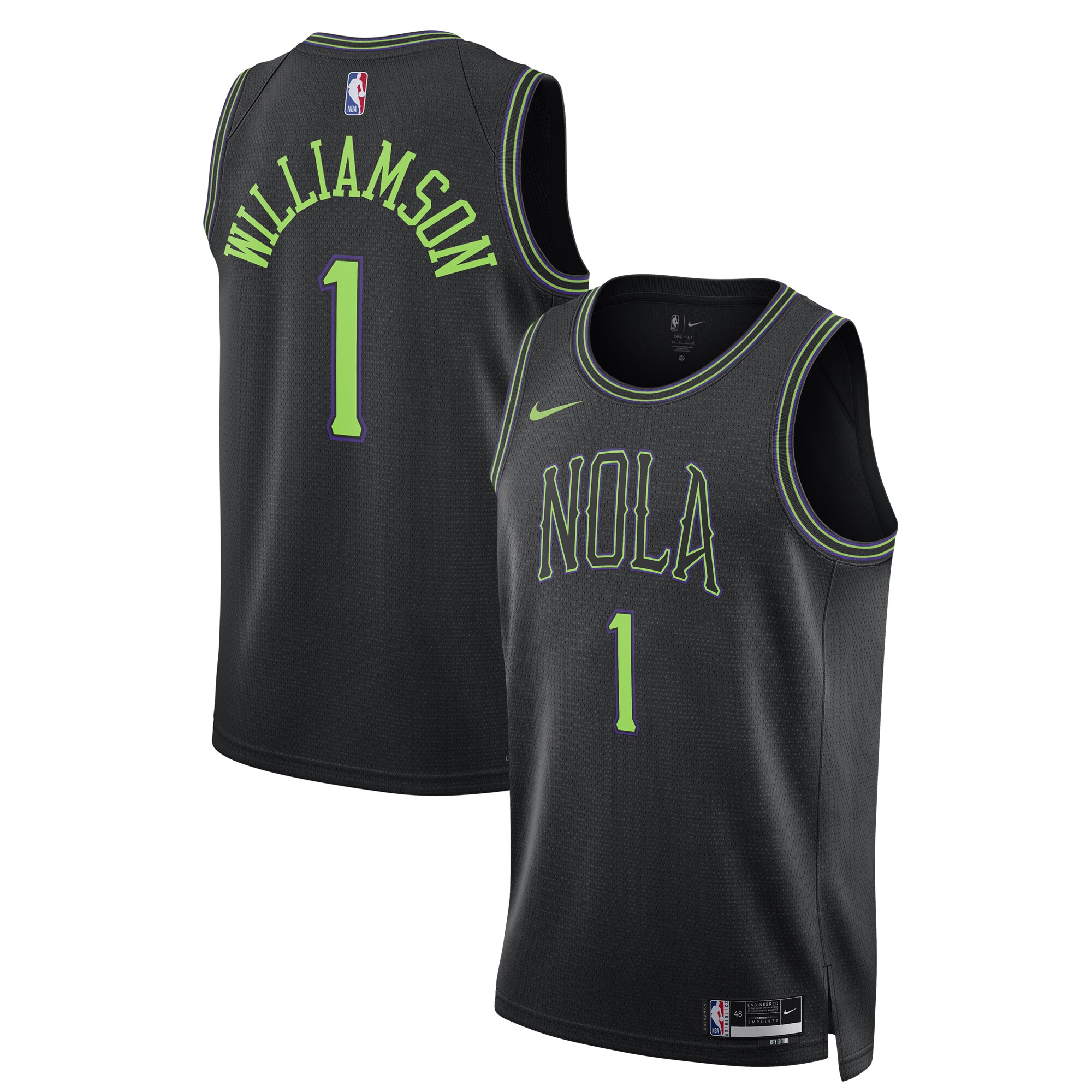 Zion Williamson New Orleans Pelicans Unisex 2023\/24 Swingman Jersey - Black - City Edition